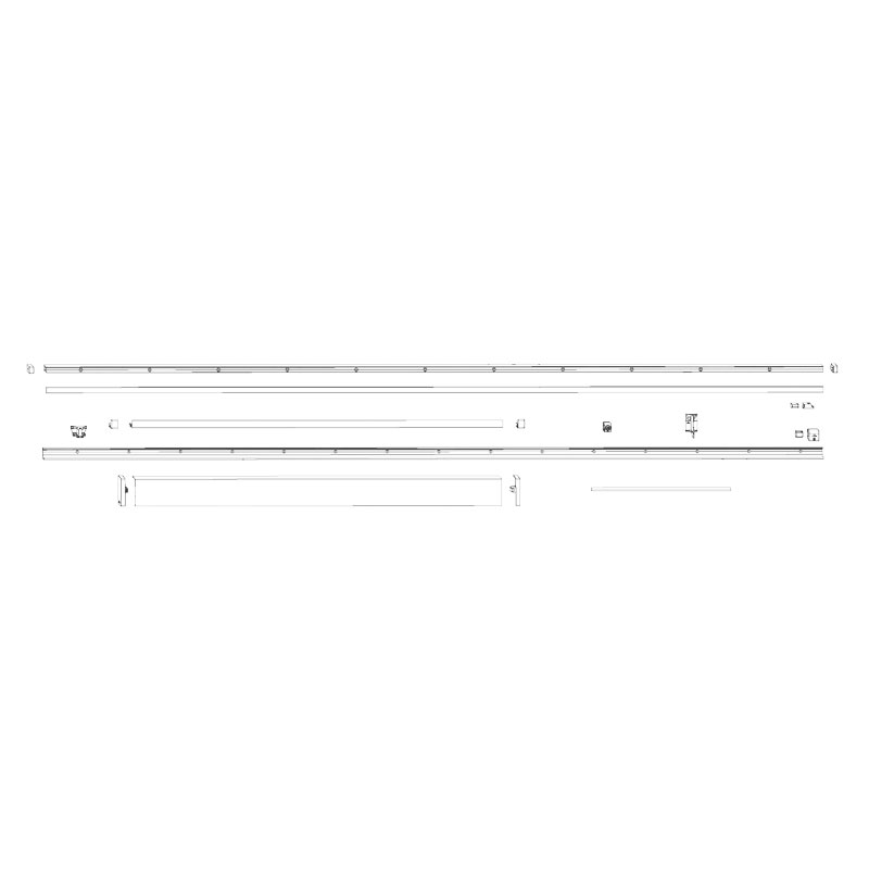 Jeu de rails Patio Alversa avec rail de maintien de 5mm - ROTO