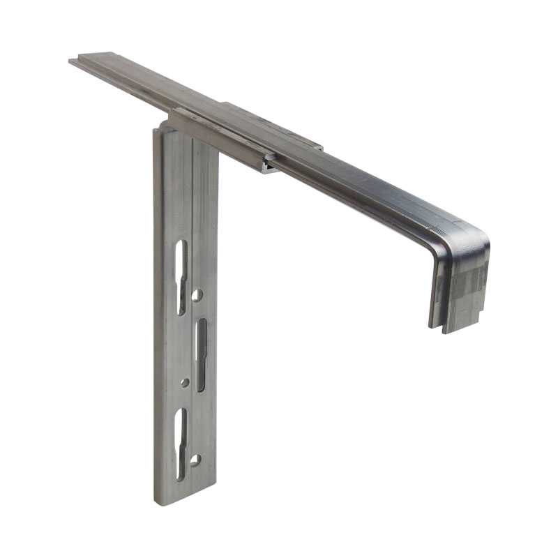 Equerre alu RV pour fixation des tablettes aluminium