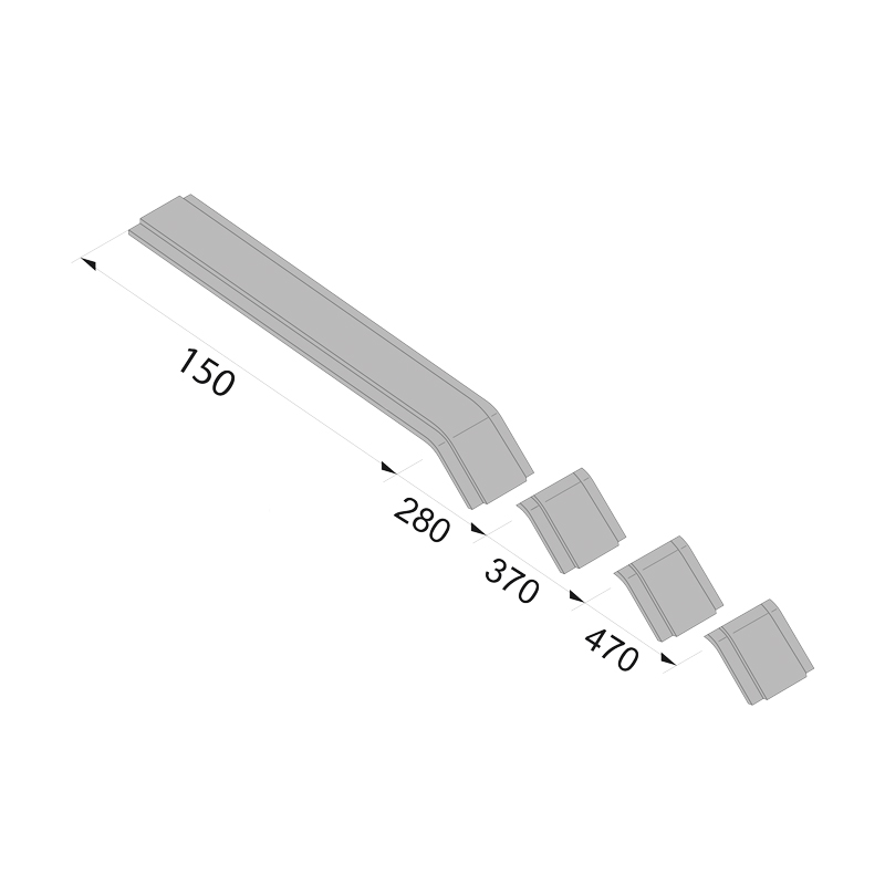 Support alu pour équerre RV/RV-KSI - GUTMANN