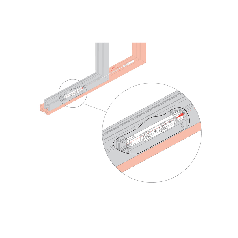 Rouleaux Curseurs Pour Cadre Futon Double - 1 Pièce En Plastique/acier, Neuf, Garantie 1 An