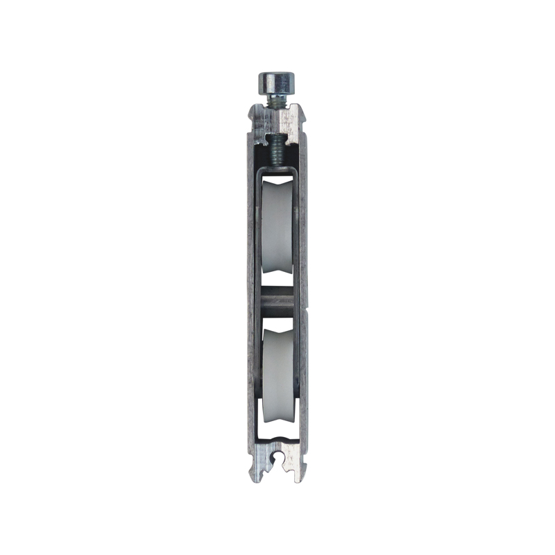 Chariot double réglable pour coulissant PVC