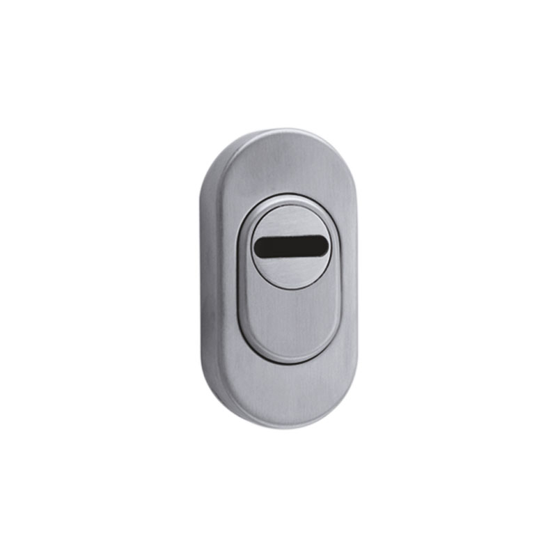 Rosace cylindre ovale de sécurité 14mm avec protection réglable - 