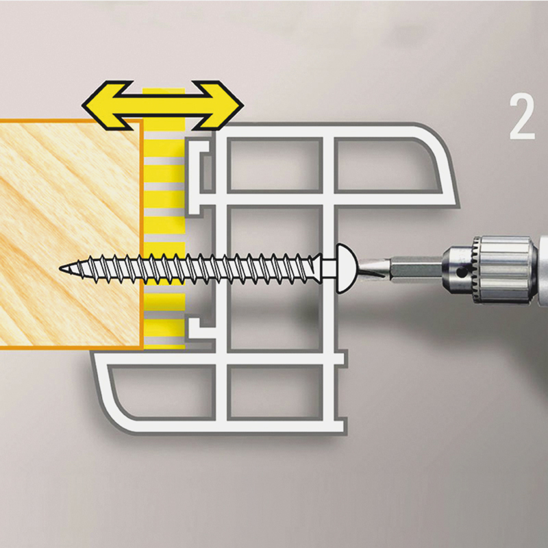 Vis de pose réglable FRAMEX CLIP