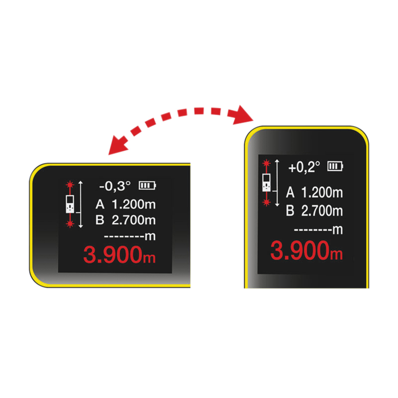 Télémetre double laser INCLIGRAD 50m