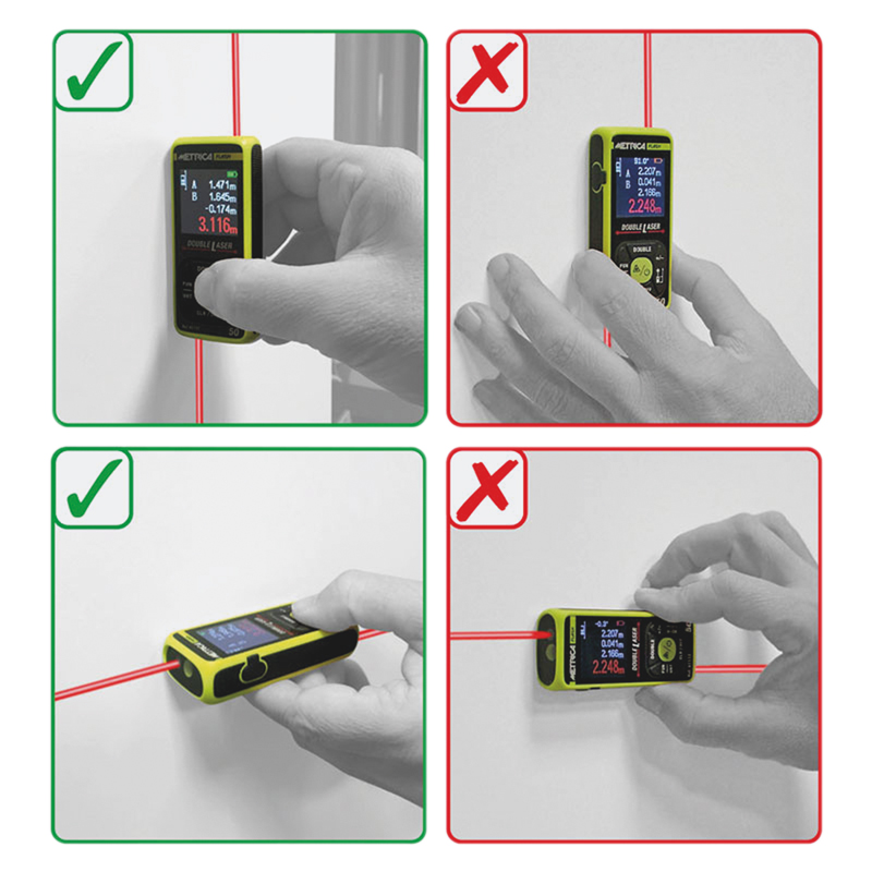 Télémetre double laser INCLIGRAD 50m