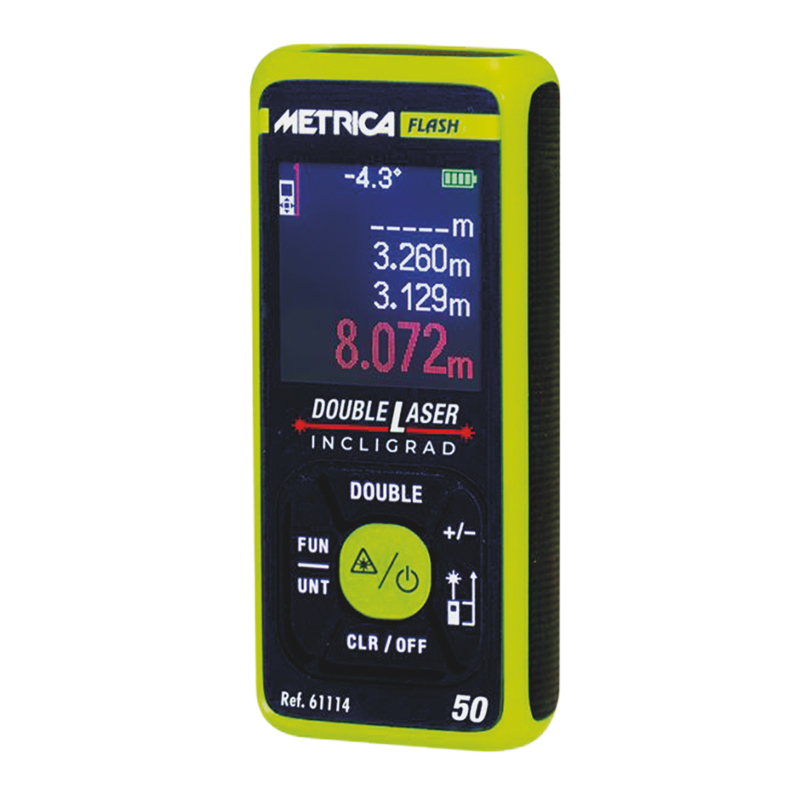 Télémetre double laser INCLIGRAD 50m - METRICA