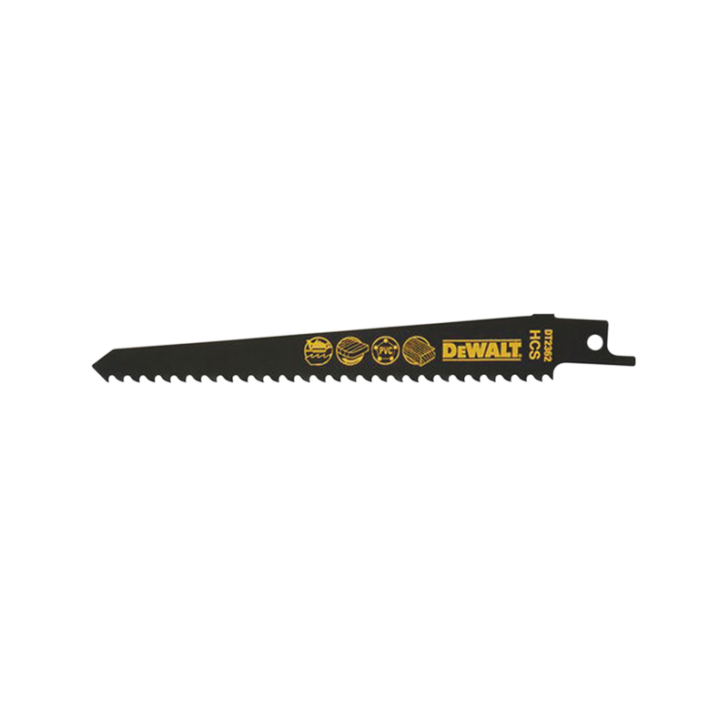 Lame de scie sabre HCS pour bois 152mm - DEWALT