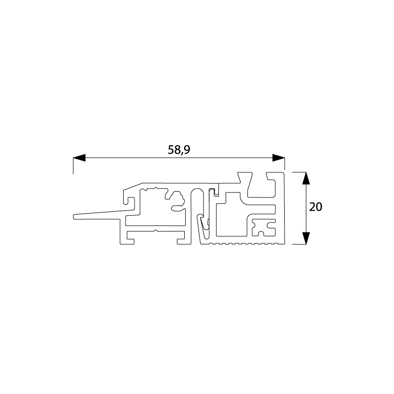 Seuil de porte ALU2RT - Aluplast 2000 - BILCOCQ