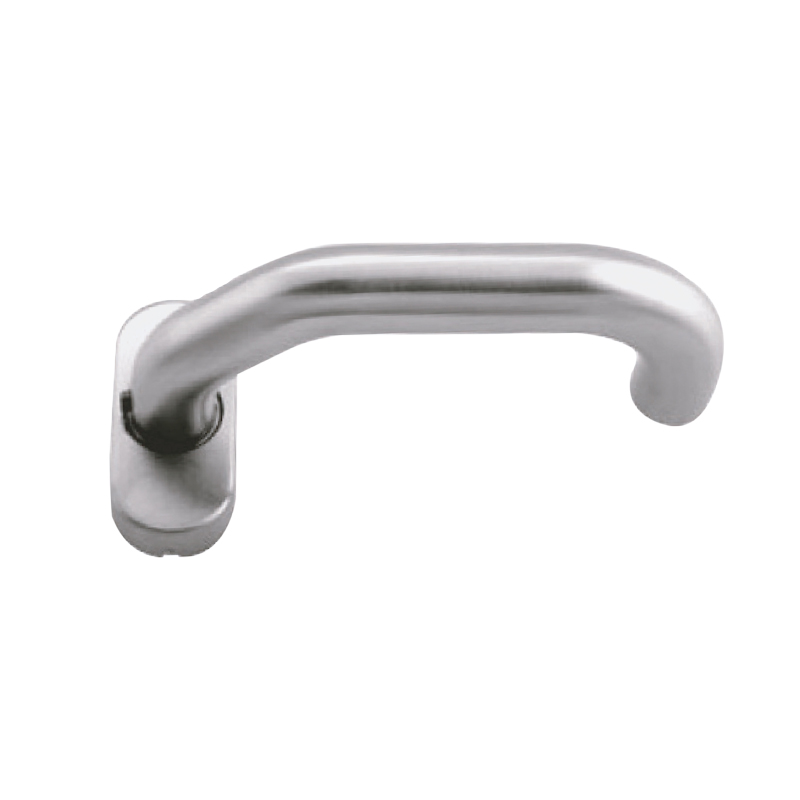Béquille inox 6000 sur rosace ovale  - 