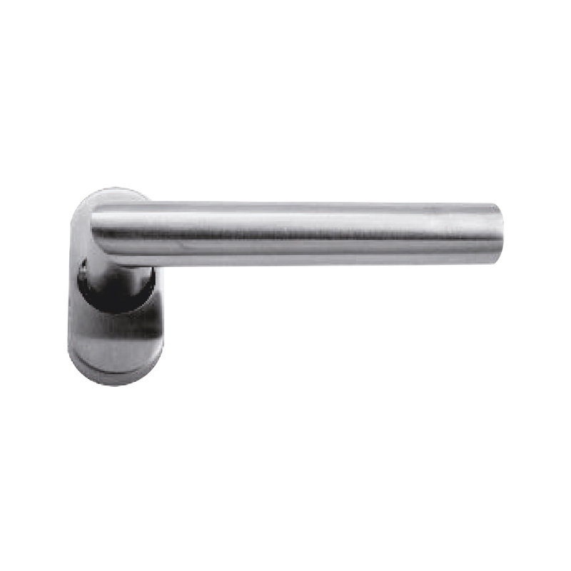 Béquille inox 6040 sur rosace ovale  - 