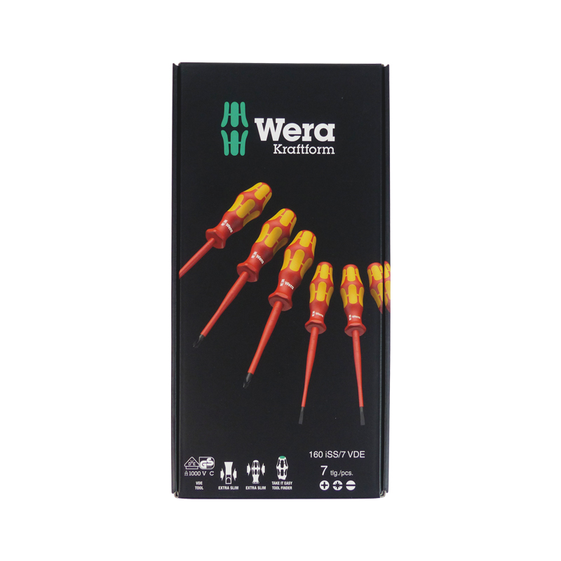 Jeu de 7 tournevis isolés KRAFTFORM PLUS SERIE 100