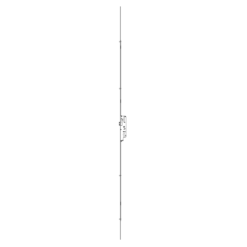Serrure à relevage H600 FASTEO galets - ROTO