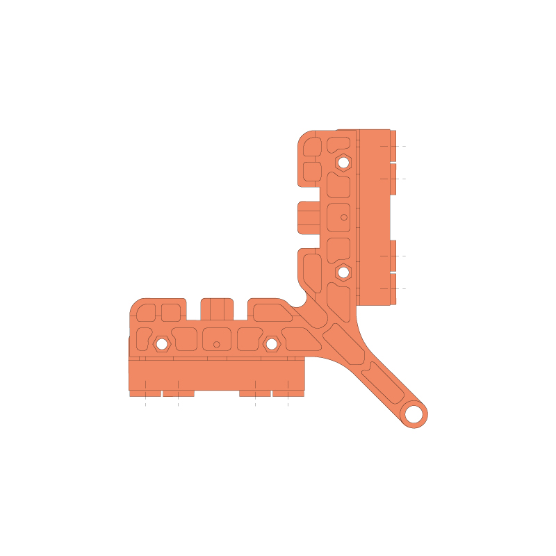 Gabarit de perçage pivot d'angle NT - ROTO
