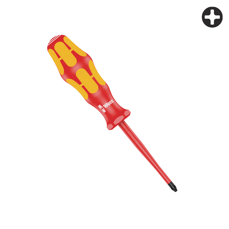 Tournevis Phillips isolé KRAFTFORM PLUS lame slim - WERA