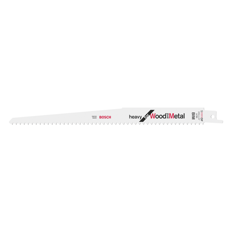 Lame de scie sabre S1111DF HEAVY pour métal et bois 225mm - BOSCH