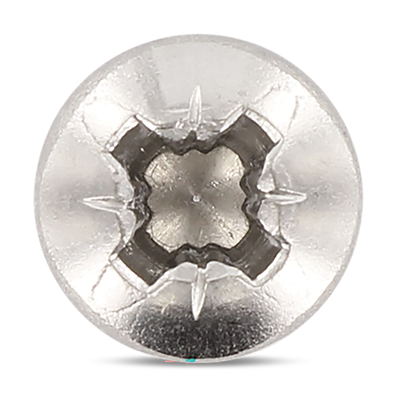 Vis à tôle tête cylindrique bombée PZ inox