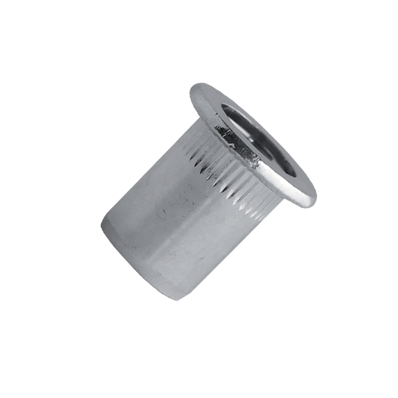 Écrou à sertir cranté acier tête plate - SCELL-IT