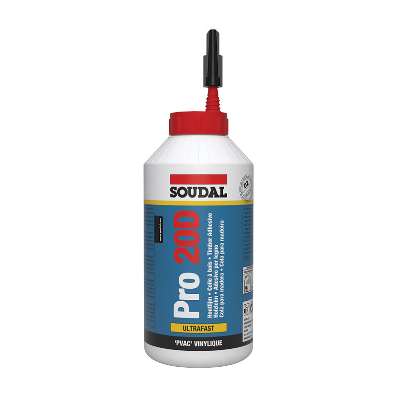 Colle Bois D3 prise rapide PRO 20D  - SOUDAL