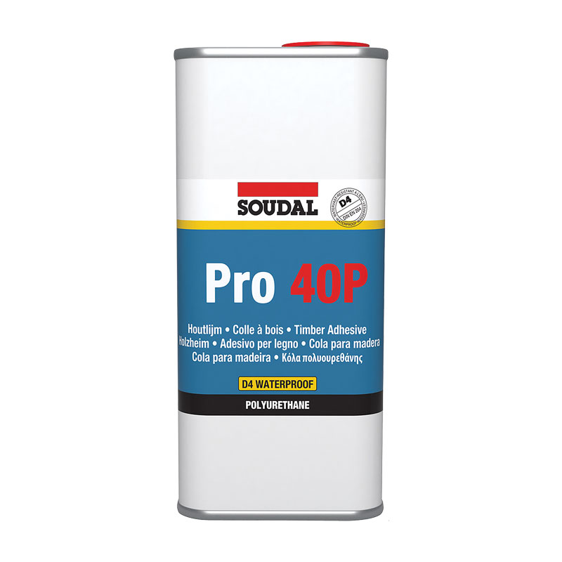 Colle Bois D4 résistante à l'eau Pro 40P  - SOUDAL