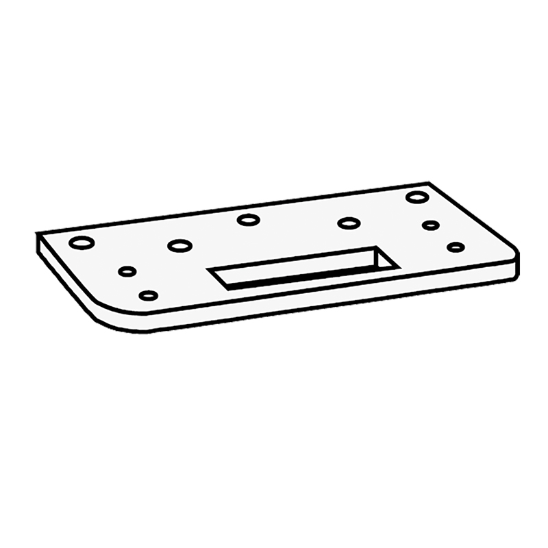 Plaque de montage pour verrou TV100/200 - DORMA